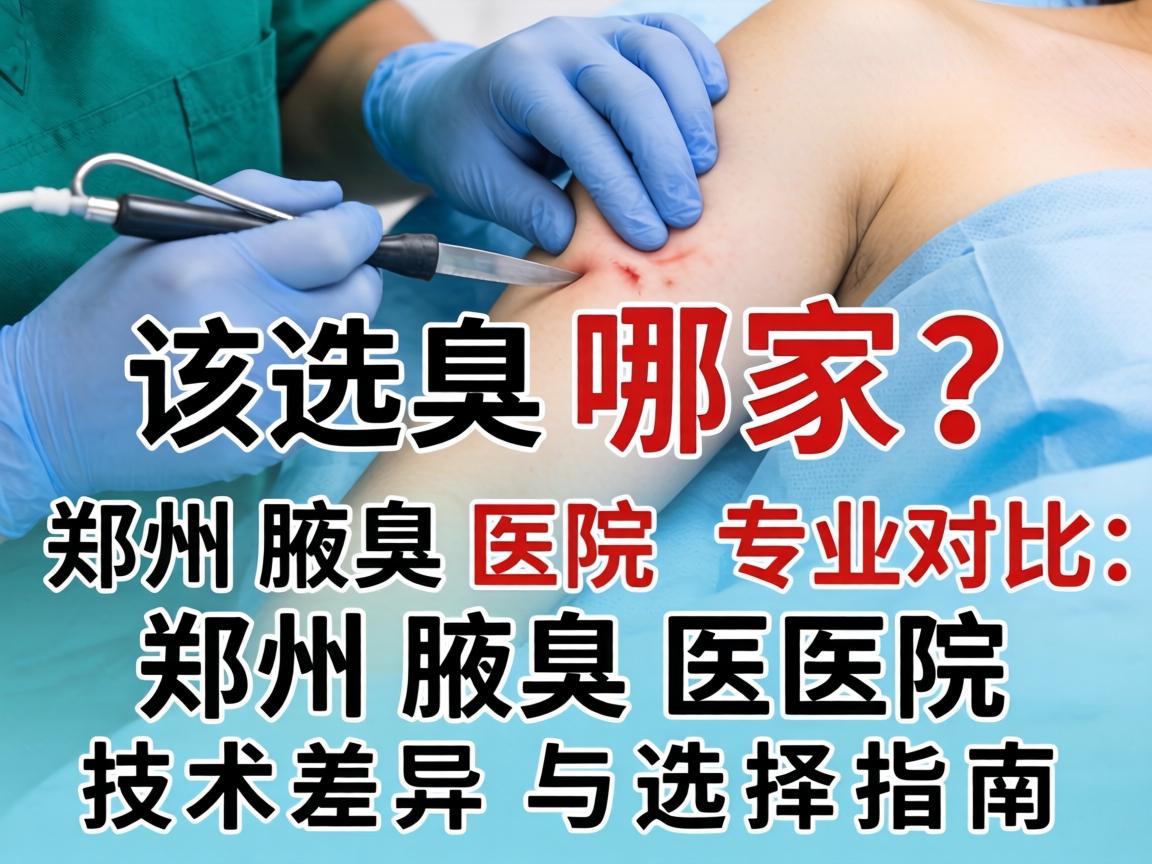 腋臭手术该选哪家？郑州腋臭医院专业对比，郑州腋臭医院技术差异与选择指南