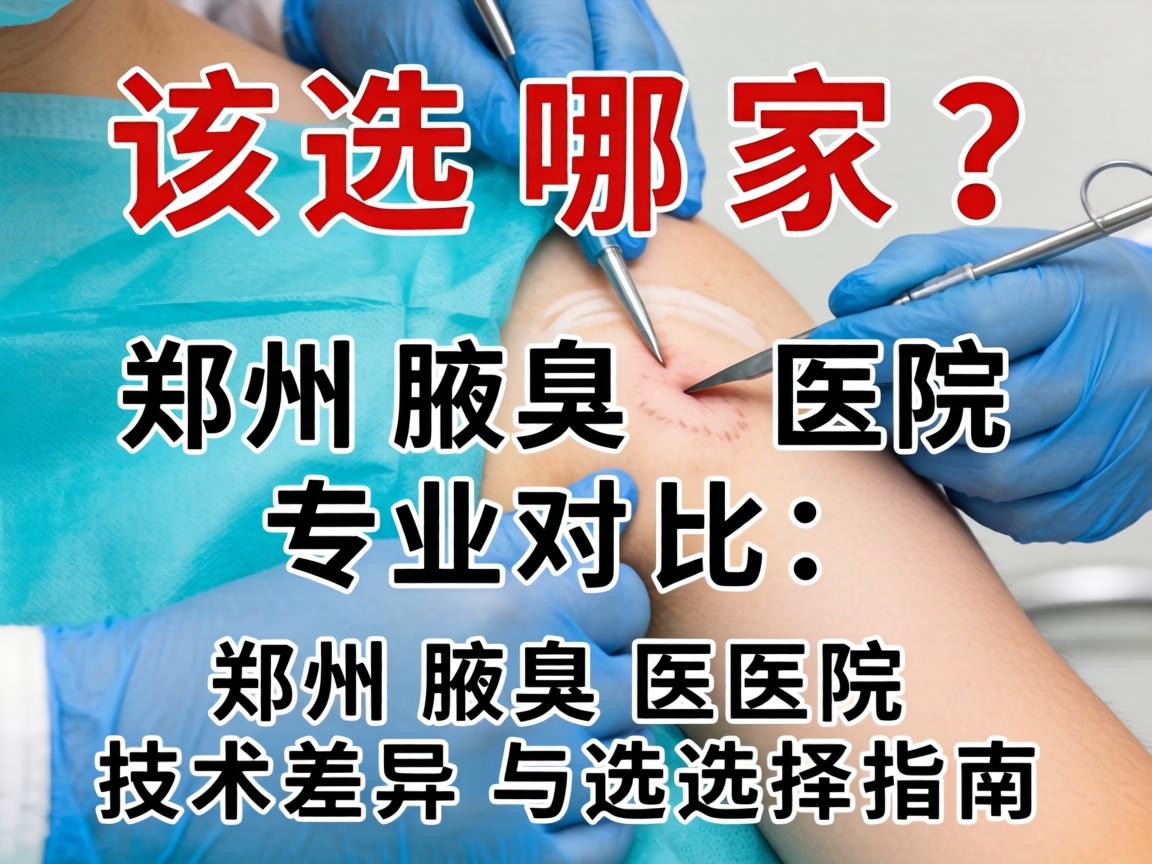 腋臭手术该选哪家？郑州腋臭医院专业对比，郑州腋臭医院技术差异与选择指南