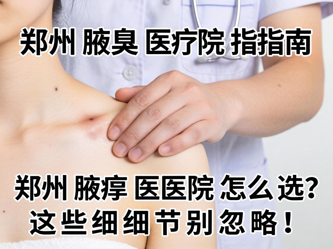 郑州腋臭医院指南，郑州腋臭医院怎么选？这些细节别忽略！