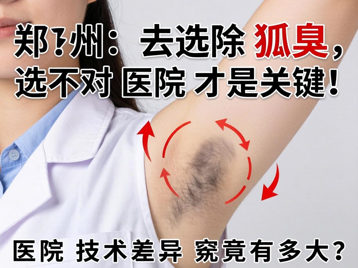 郑州去除狐臭，选对医院才是关键！医院技术差异究竟有多大？