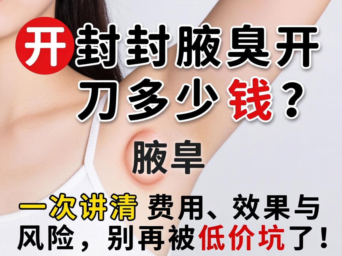 开封腋臭开刀多少钱？一次讲清费用、效果与风险，别再被低价坑了！