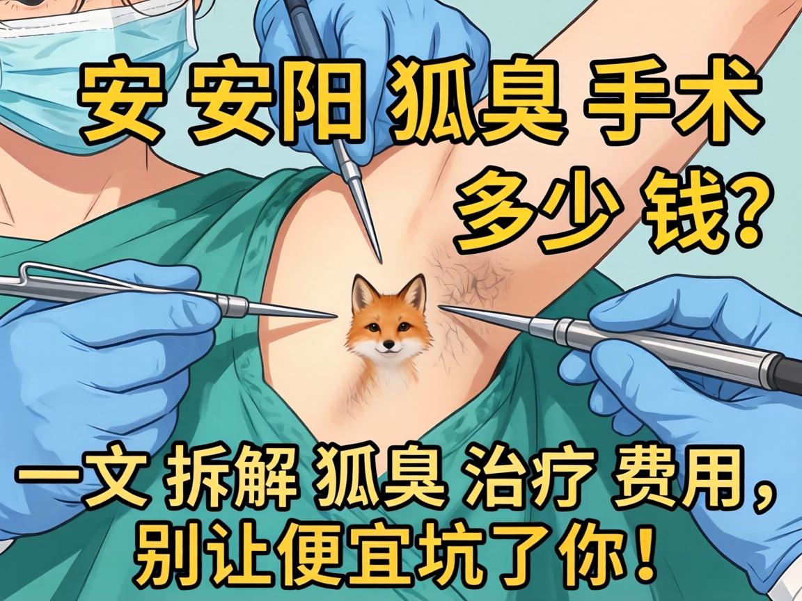 安阳狐臭手术多少钱？一文拆解狐臭治疗费用，别让便宜坑了你！