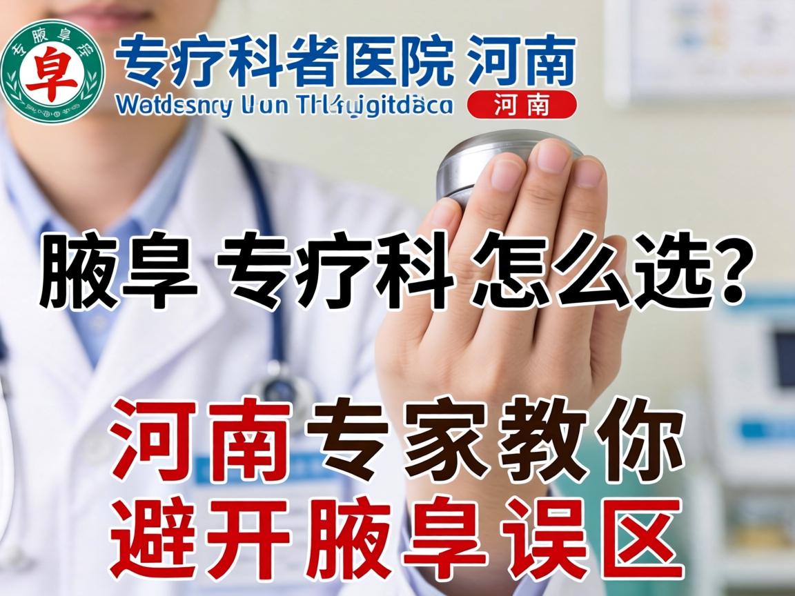 腋臭专科医院河南，腋臭专科怎么选？河南专家教你避开腋臭误区