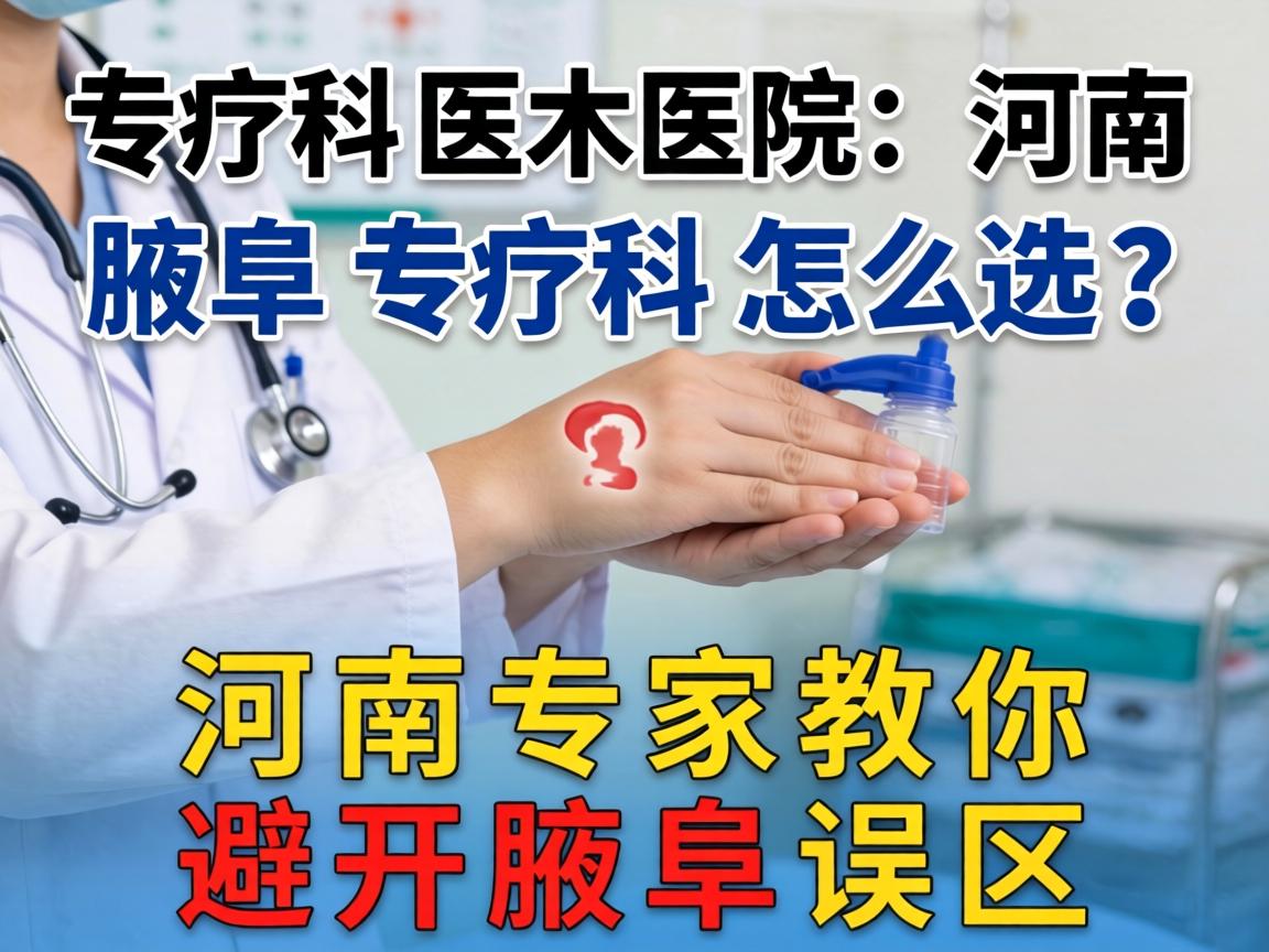 腋臭专科医院河南，腋臭专科怎么选？河南专家教你避开腋臭误区