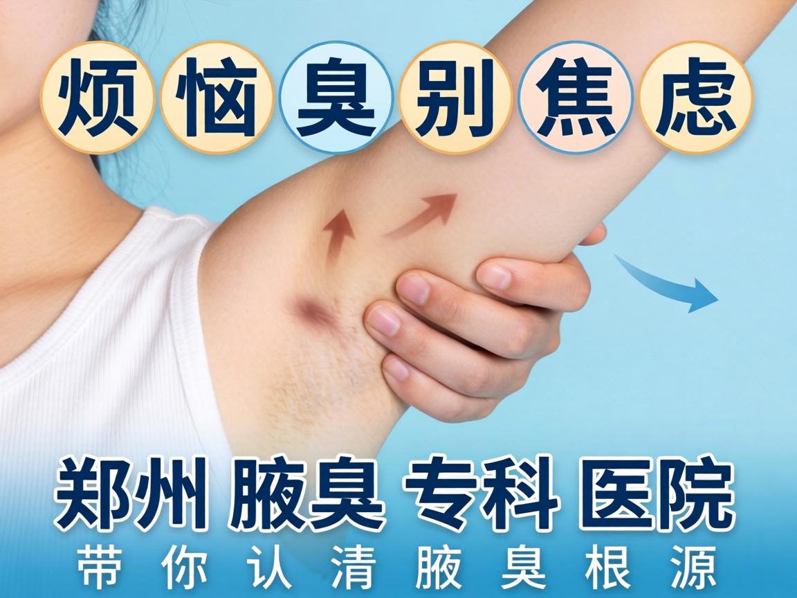 腋臭烦恼别焦虑，郑州腋臭专科医院带你认清腋臭根源