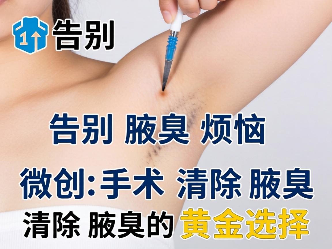 告别腋臭烦恼，微创手术清除腋臭，清除腋臭的黄金选择