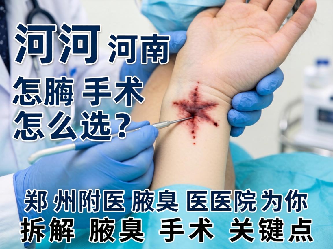 河南腋臭手术怎么选？郑州附医腋臭医院为你拆解腋臭手术关键点