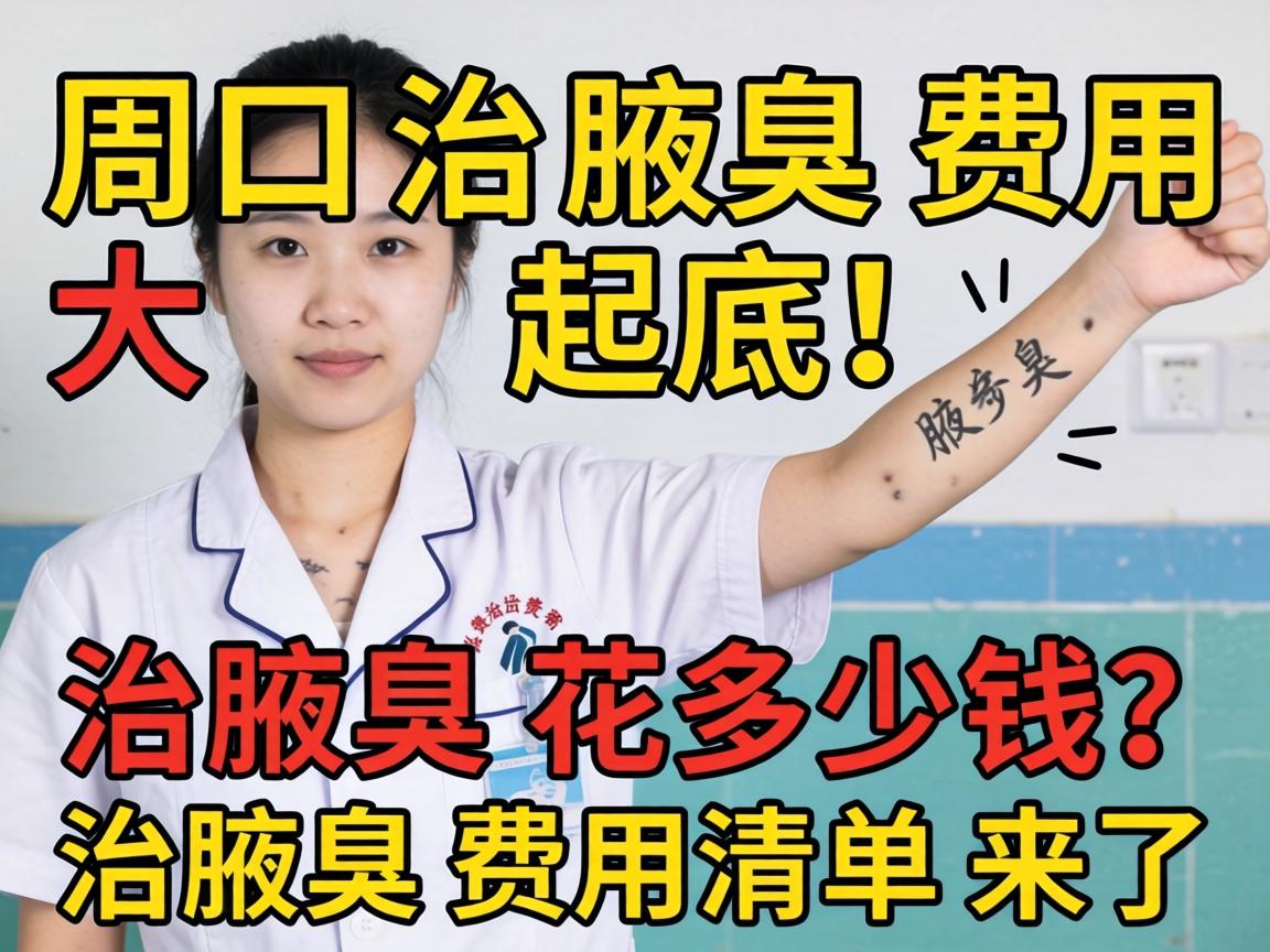 周口治腋臭费用大起底！治腋臭花多少钱？治腋臭费用清单来了