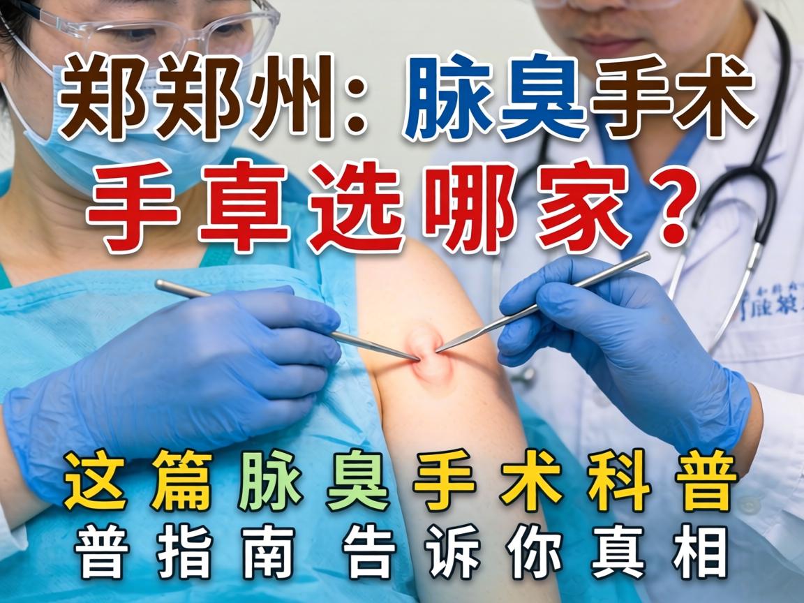 郑州腋臭手术选哪家？这篇腋臭手术科普指南告诉你真相