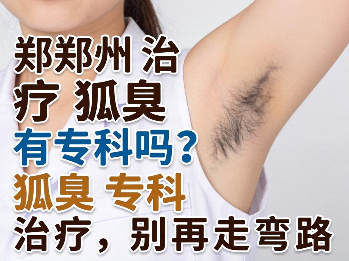 郑州治疗狐臭有专科吗？狐臭专科治疗，别再走弯路
