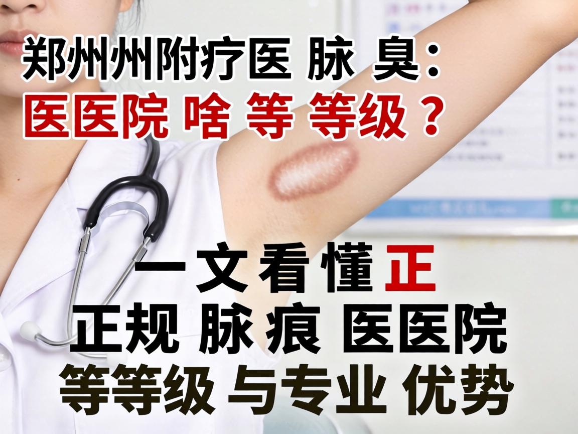 郑州附医腋臭医院啥等级？一文看懂正规腋臭医院等级与专业优势
