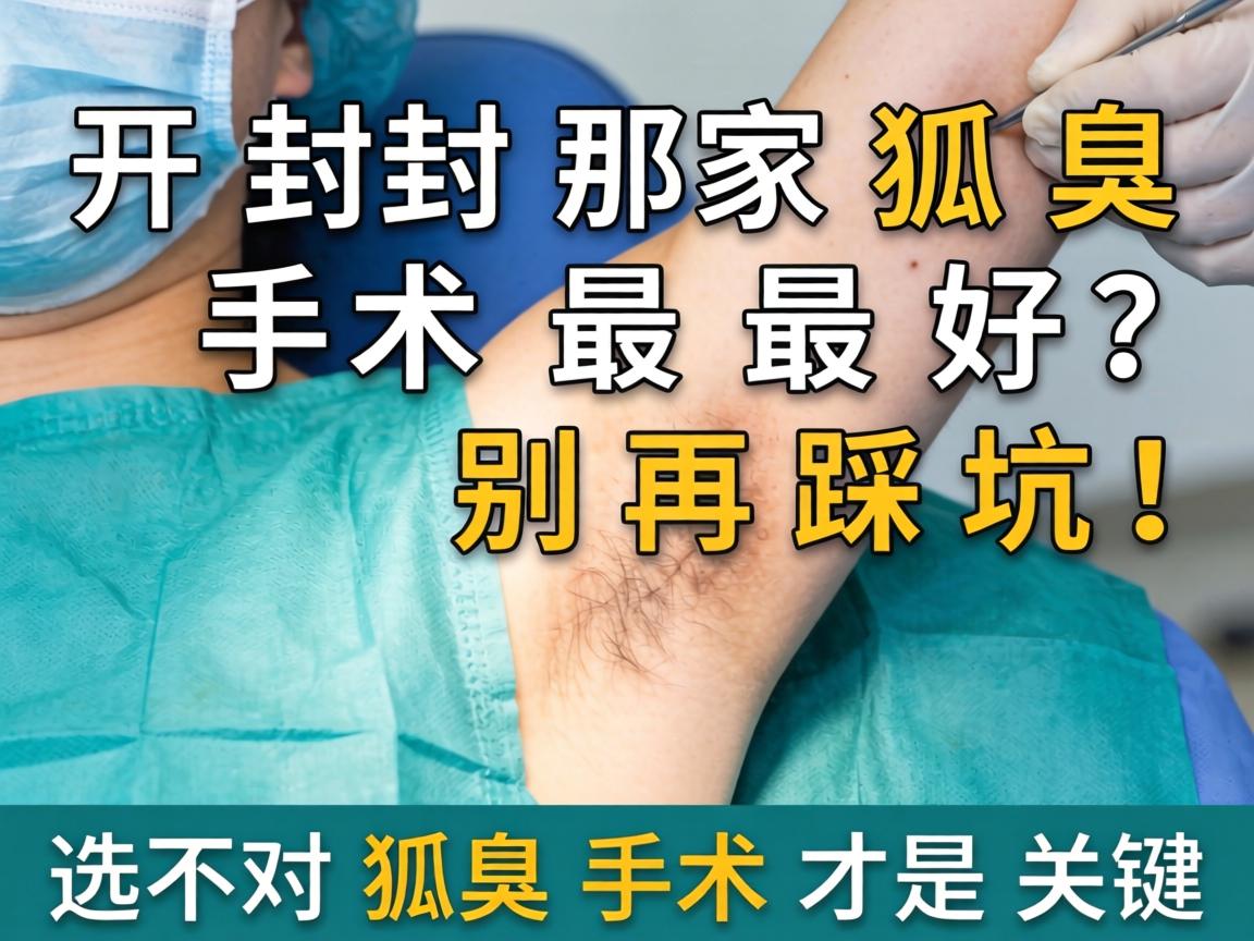 开封那家狐臭手术最好？别再踩坑！选对狐臭手术才是关键