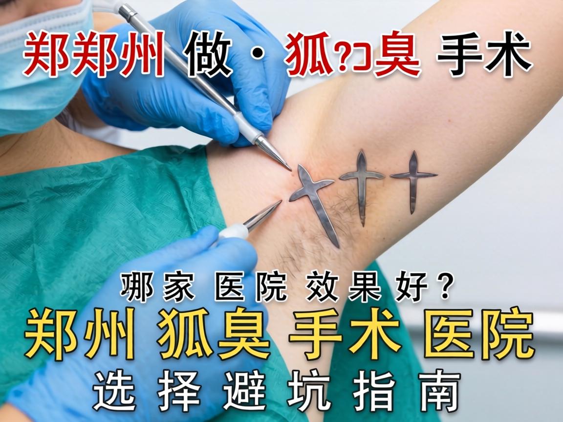 郑州做狐臭手术哪家医院效果好？郑州狐臭手术医院选择避坑指南