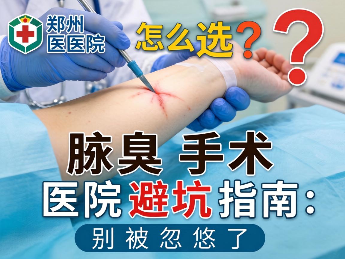 郑州腋臭手术医院怎么选？腋臭手术医院避坑指南，别被忽悠了