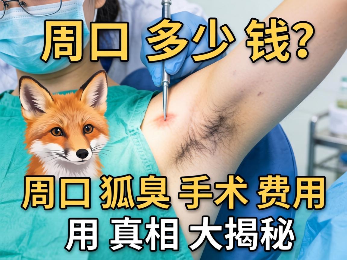 周口狐臭手术多少钱？周口狐臭手术费用真相大揭秘