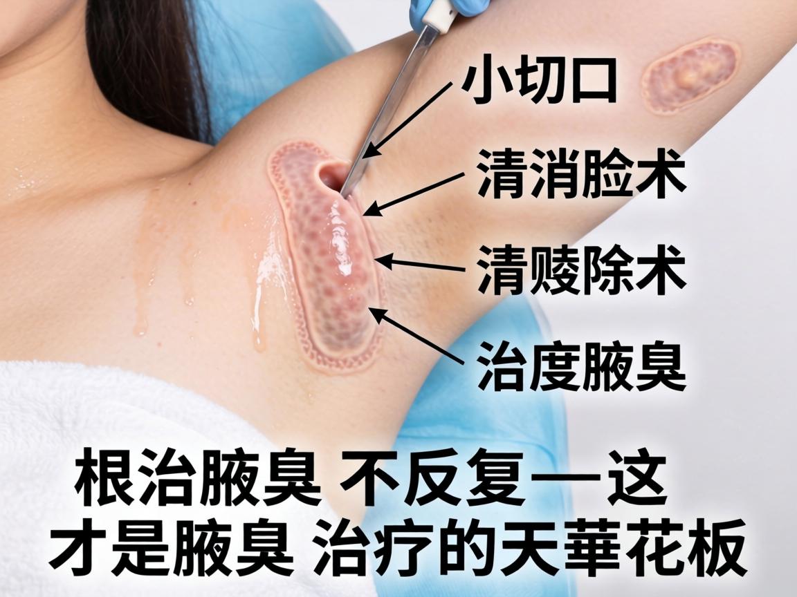 小切口汗腺清除朮治腋臭，根治腋臭不反复—这才是腋臭治疗的天花板