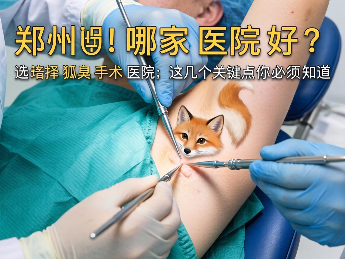 郑州狐臭手术哪家医院好？选择狐臭手术医院，这几个关键点你必须知道