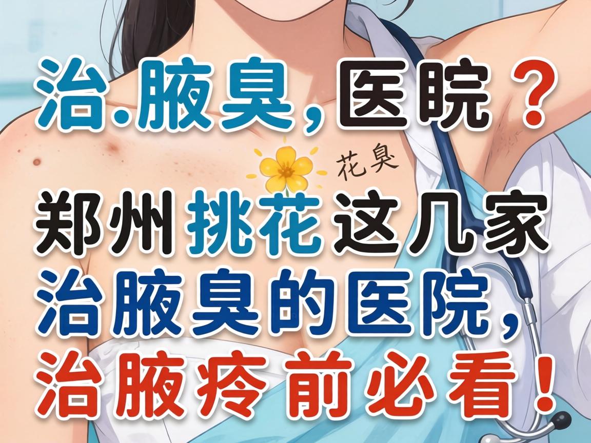 治腋臭医院挑花眼？郑州这几家治腋臭的医院，治腋臭前必看！