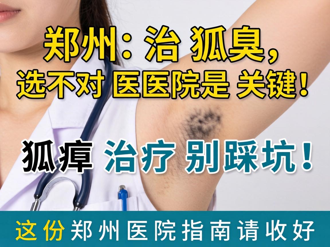 郑州治狐臭，选对医院是关键！狐臭治疗别踩坑，这份郑州医院指南请收好