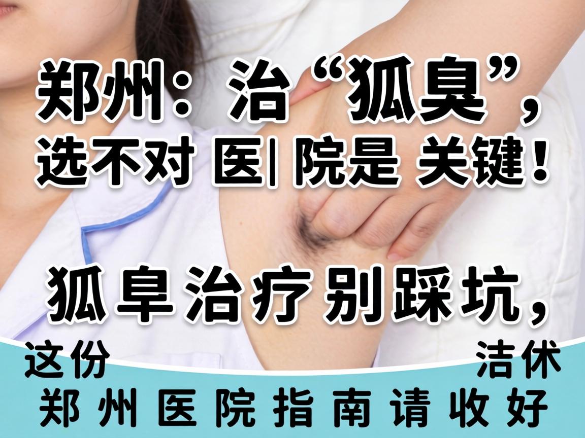 郑州治狐臭，选对医院是关键！狐臭治疗别踩坑，这份郑州医院指南请收好