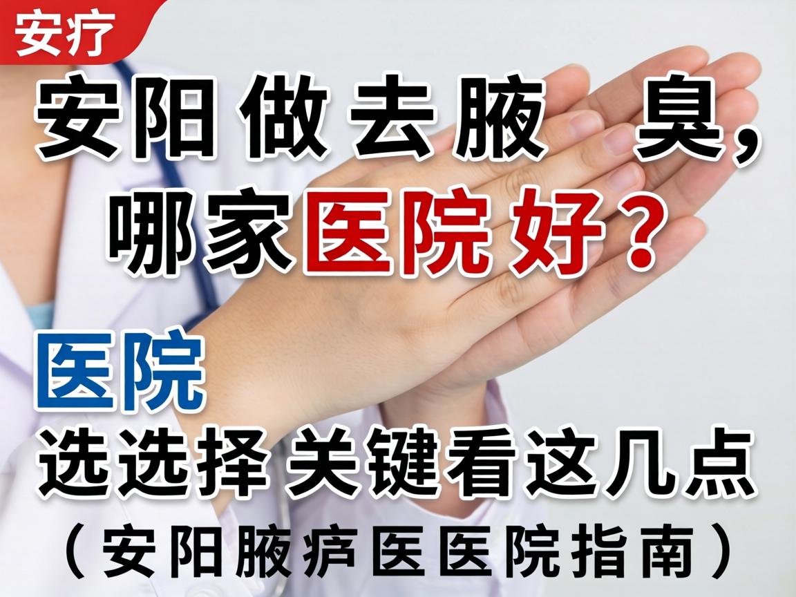 安阳做去腋臭，哪家医院好？医院选择关键看这几点（安阳腋臭医院指南）