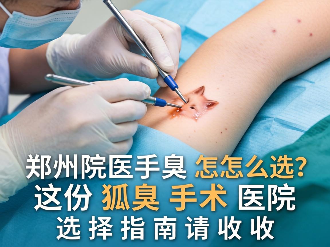 郑州狐臭手术医院怎么选？这份狐臭手术医院选择指南请收好