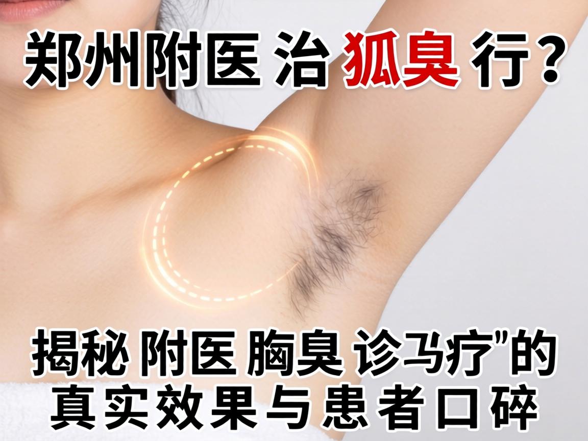 郑州附医治狐臭行吗？揭秘附医腋臭诊疗的真实效果与患者口碑
