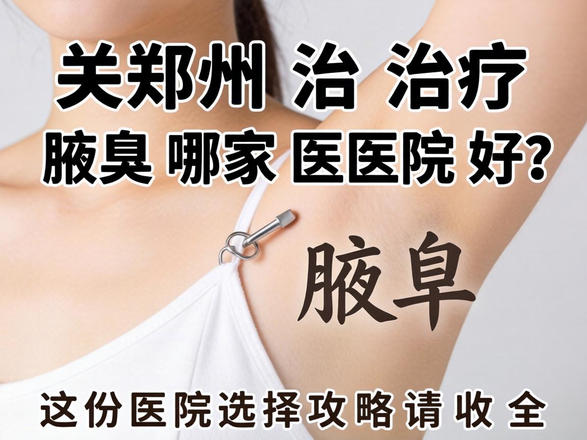 郑州治疗腋臭哪家医院好？这份医院选择攻略请收好