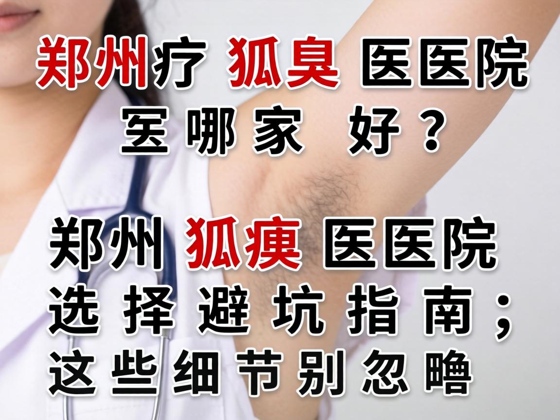 郑州狐臭医院哪家好？郑州狐臭医院选择避坑指南，这些细节别忽略