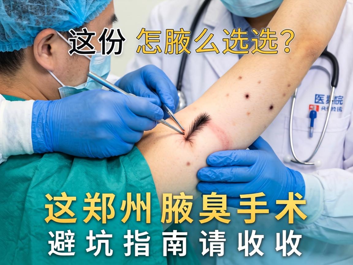 郑州腋臭手术医院怎么选？这份郑州腋臭手术避坑指南请收好