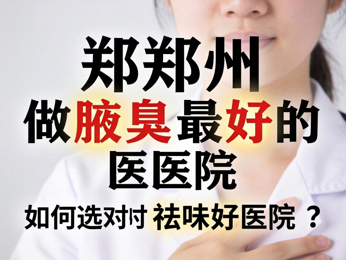 郑州做腋臭最好的医院,如何选对祛味好医院? 郑州做腋臭最好的医院,如何选对祛味好医院?