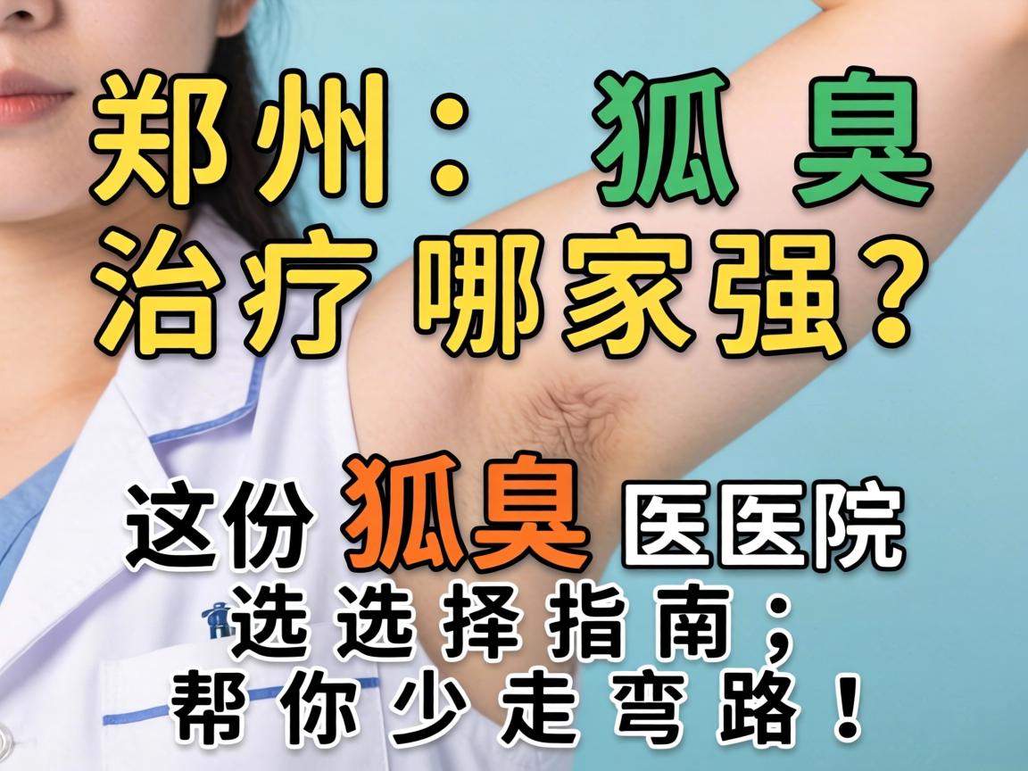 郑州狐臭治疗哪家强?这份狐臭医院选择指南,帮你少走弯路! 郑州狐臭治疗哪家强?这份狐臭医院选择指南,帮你少走弯路!