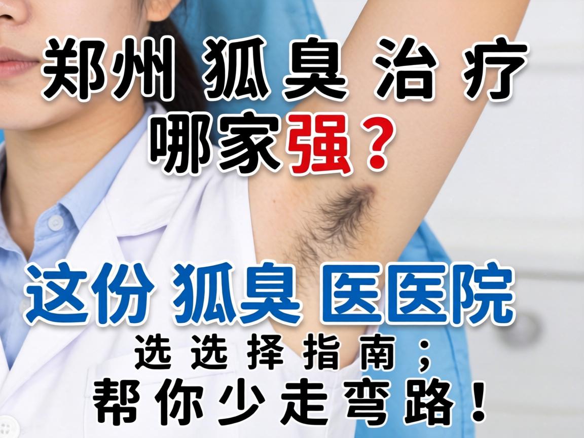 郑州狐臭治疗哪家强?这份狐臭医院选择指南,帮你少走弯路! 郑州狐臭治疗哪家强?这份狐臭医院选择指南,帮你少走弯路!