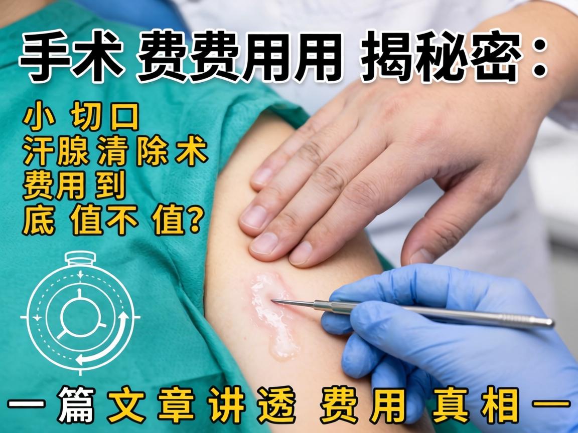 腋臭手术费用揭秘，小切口汗腺清除术费用到底值不值？一篇文章讲透费用真相