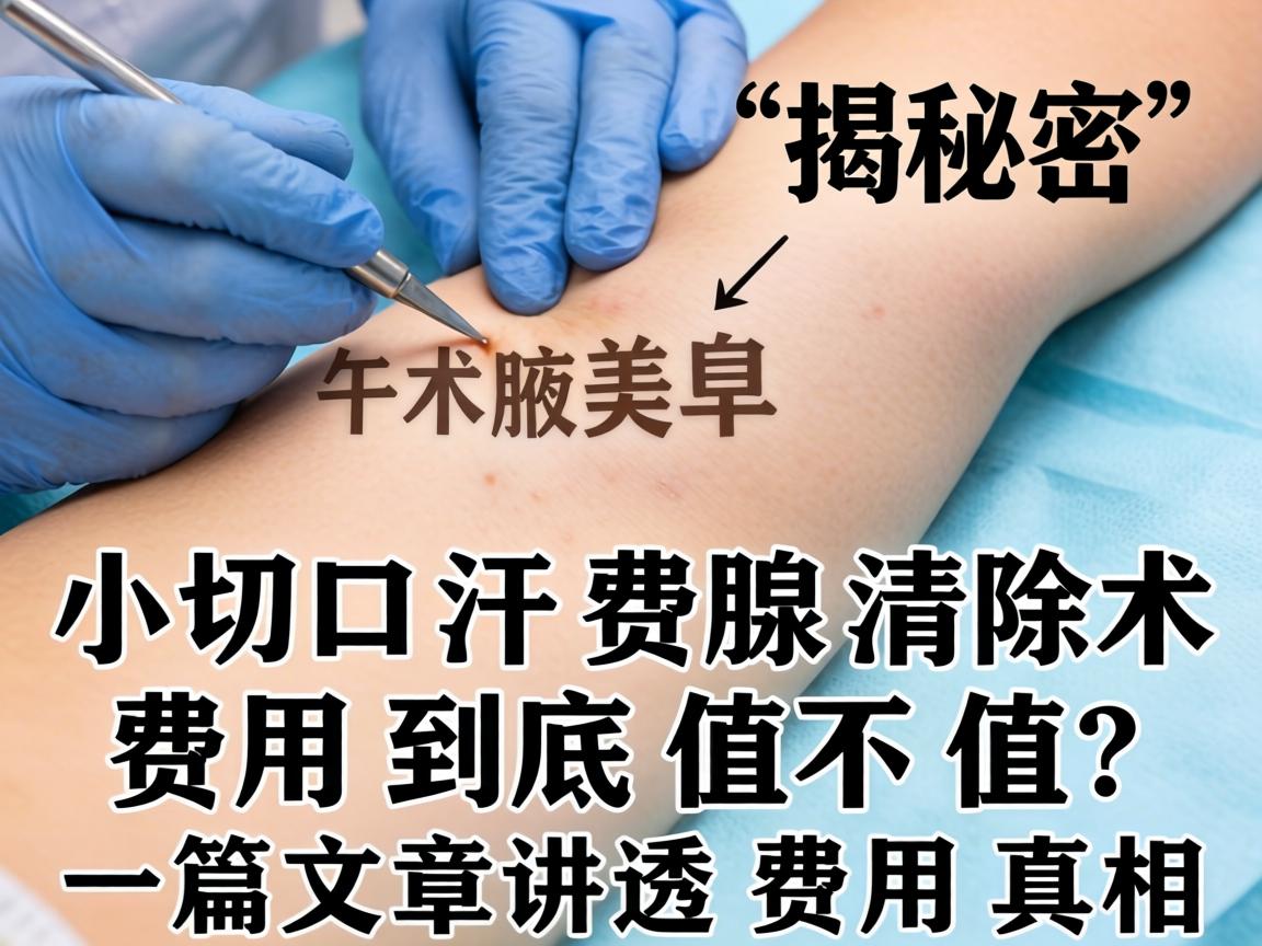 腋臭手术费用揭秘，小切口汗腺清除术费用到底值不值？一篇文章讲透费用真相