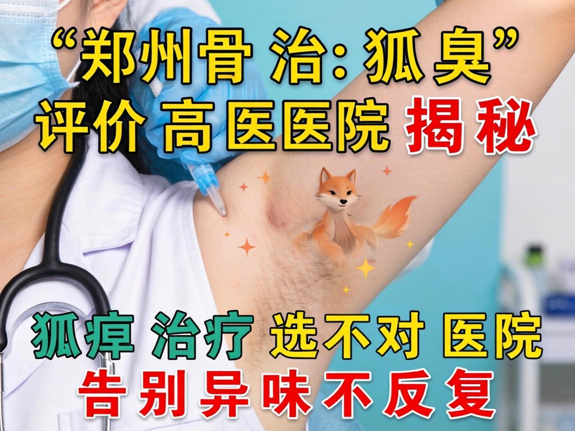 郑州治狐臭评价高医院揭秘，狐臭治疗选对医院，告别异味不反复