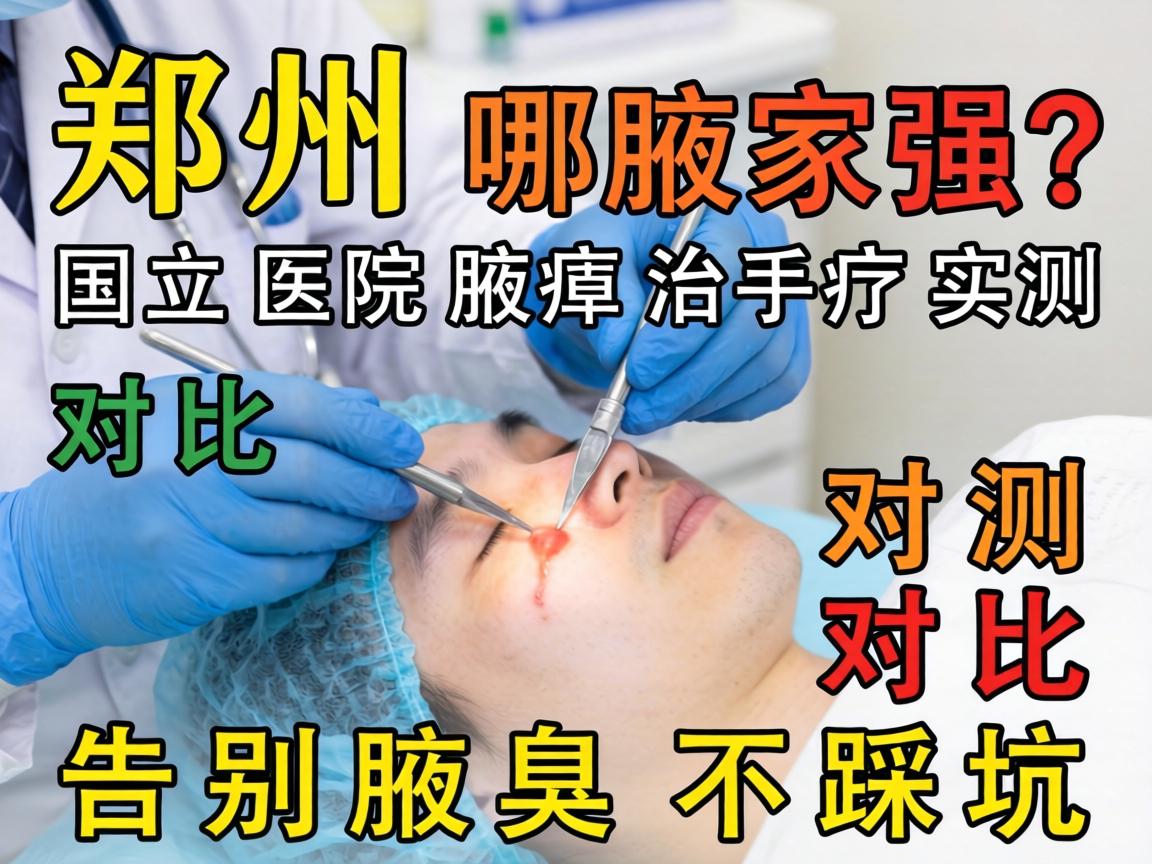 郑州腋臭手术哪家强？国立医院腋臭治疗实测对比，告别腋臭不踩坑