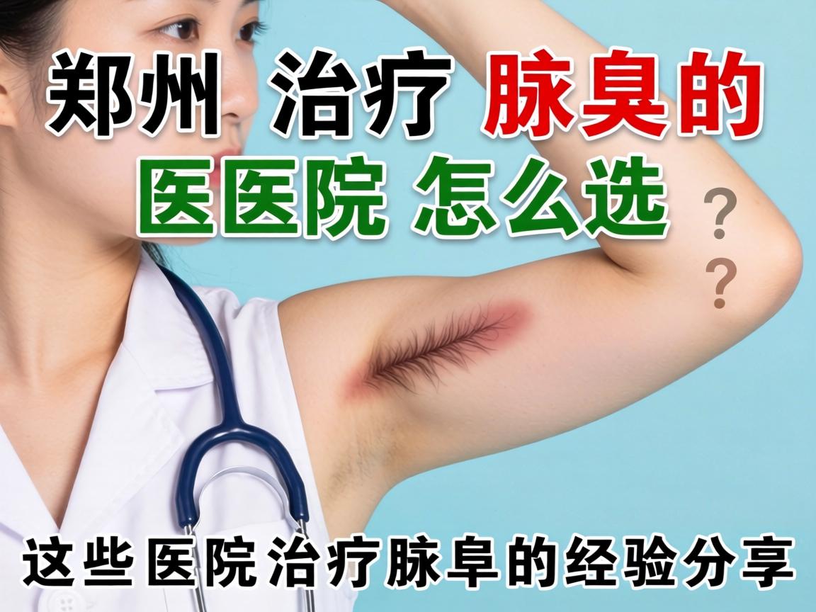 郑州治疗腋臭的医院怎么选？这些医院治疗腋臭的经验分享