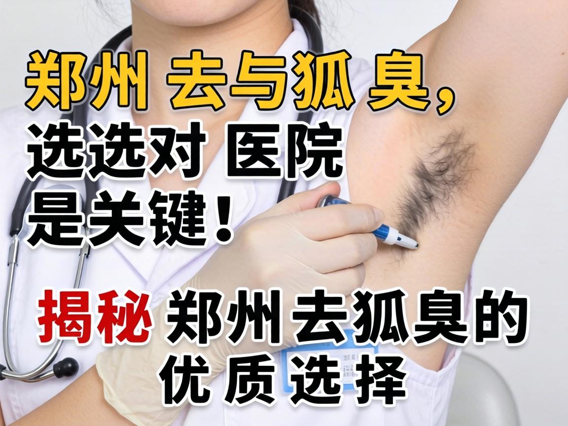 郑州去狐臭，选对医院是关键！揭秘郑州去狐臭的优质选择