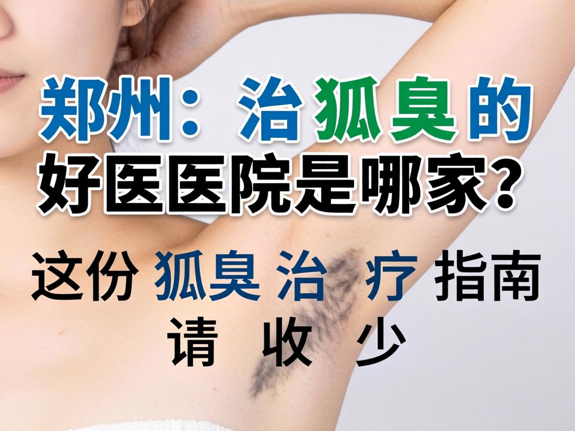 郑州治狐臭的好医院是哪家？这份狐臭治疗指南请收好
