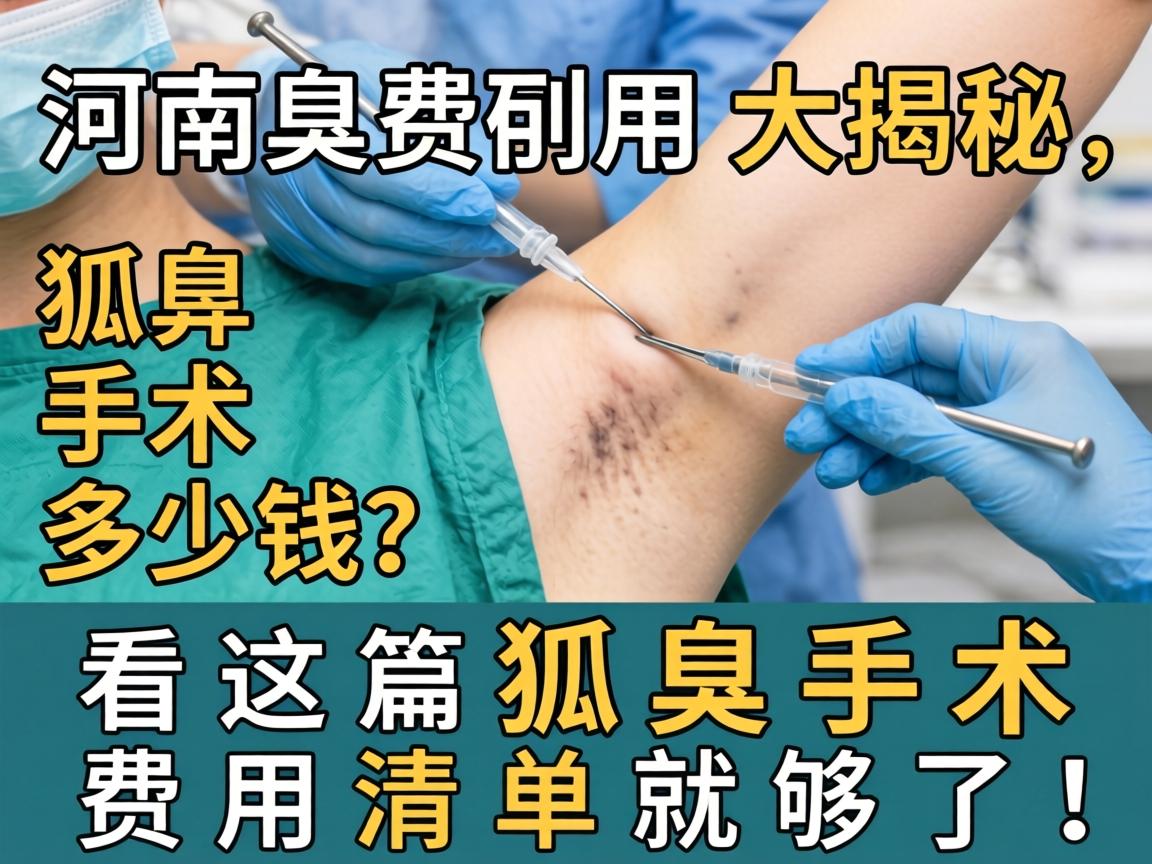 河南狐臭手术费用大揭秘,狐臭手术多少钱?看这篇狐臭手术费用清单就够了! 河南狐臭手术费用大揭秘,狐臭手术多少钱?看这篇狐臭手术费用清单就够了!