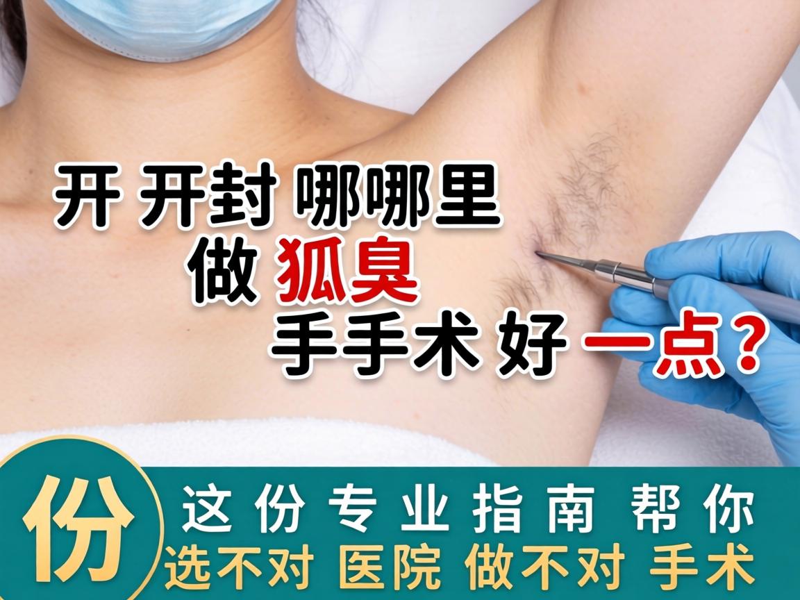 开封哪里做狐臭手术好一点?这份专业指南帮你选对医院做对手术 开封哪里做狐臭手术好一点?这份专业指南帮你选对医院做对手术