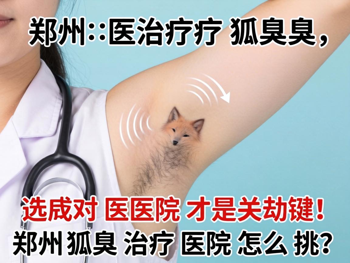 郑州治疗狐臭，选对医院才是关键！郑州狐臭治疗医院怎么挑？