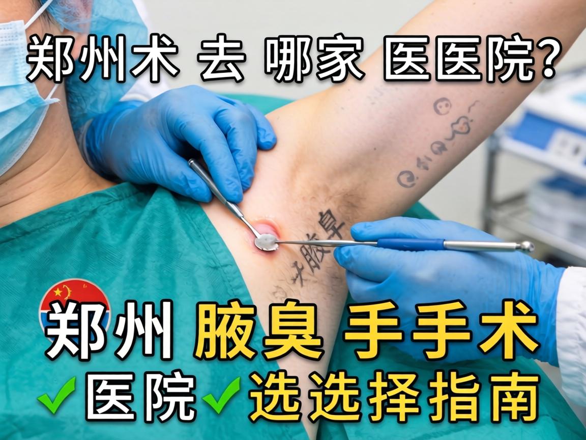 郑州腋臭手术去哪家医院？郑州腋臭手术医院选择指南