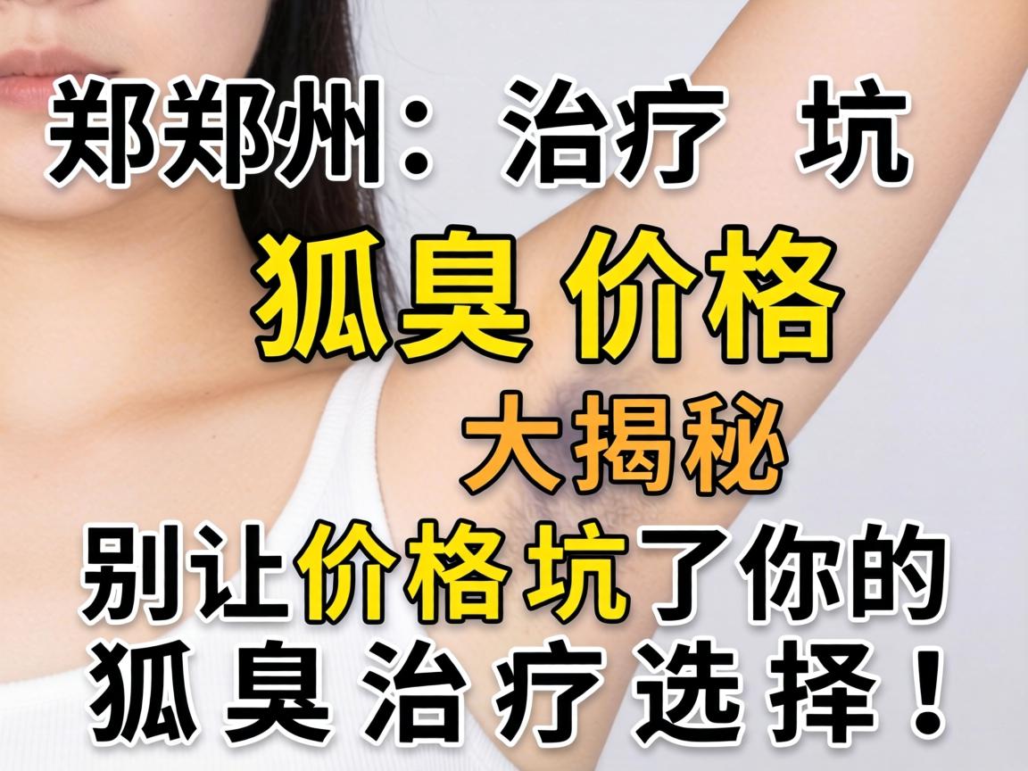 郑州治疗狐臭价格大揭秘，别让价格坑了你的狐臭治疗选择！