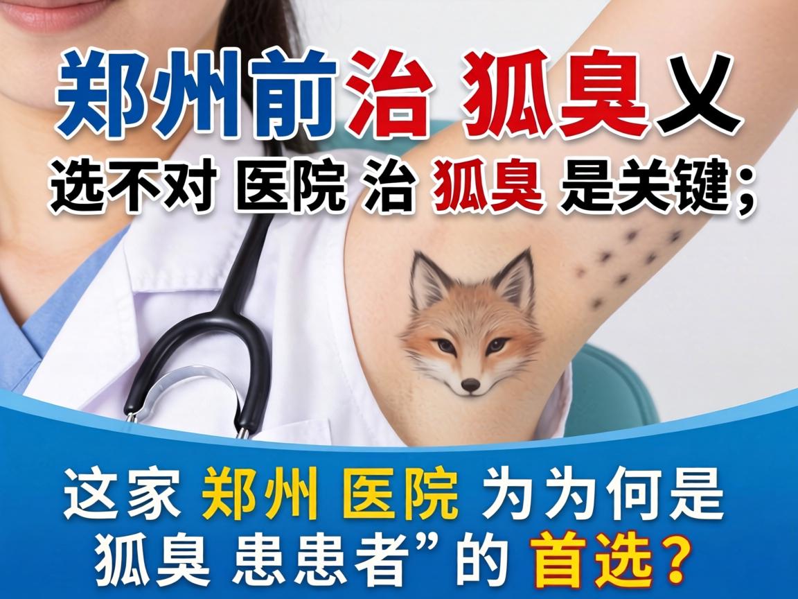 郑州治狐臭,选对医院治狐臭是关键,这家郑州医院为何是狐臭患者的首选? 郑州治狐臭,选对医院治狐臭是关键,这家郑州医院为何是狐臭患者的首选?
