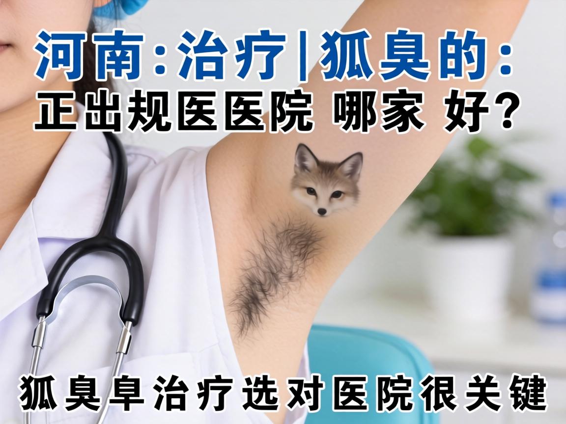 河南治疗狐臭的正规医院哪家好？狐臭治疗选对医院很关键