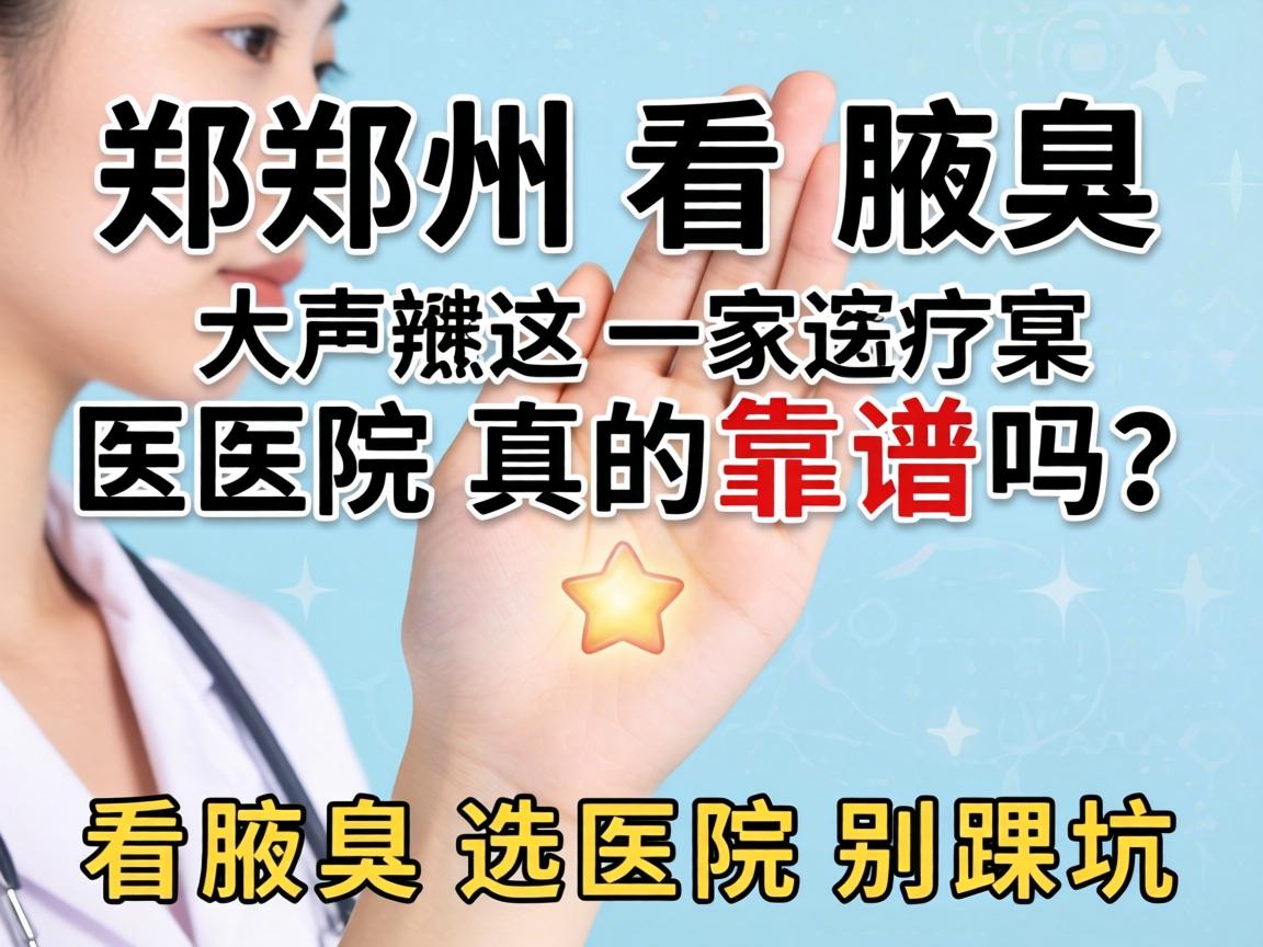 在郑州看腋臭,这家医院真的靠谱吗?看腋臭选医院别踩坑 在郑州看腋臭,这家医院真的靠谱吗?看腋臭选医院别踩坑