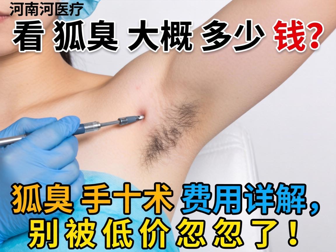河南看狐臭大概多少钱？狐臭手术费用详解，别被低价忽悠了！