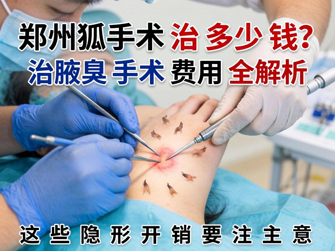 郑州狐臭手术治多少钱？治腋臭手术费用全解析，这些隐形开销要注意